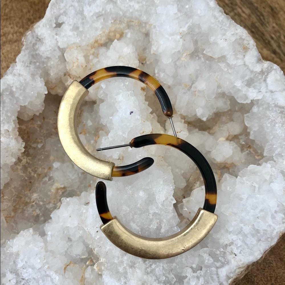 tough believer | resin hoop earrings